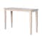International Concepts Rectangle Shaker Console Table Standard Length, 48 W, 16 L, 30 in H, Wood, Unfinished OT-9S - alternate 1